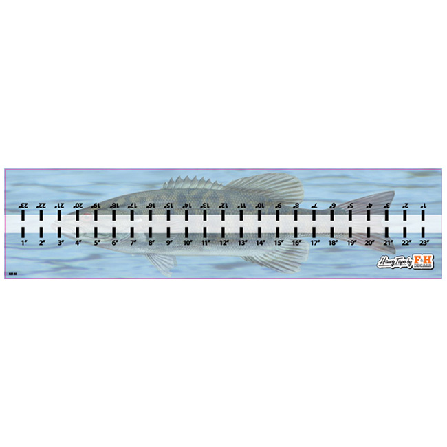 F&H Decals  Fishing Measuring Tape, Fishing Stickers & Decals