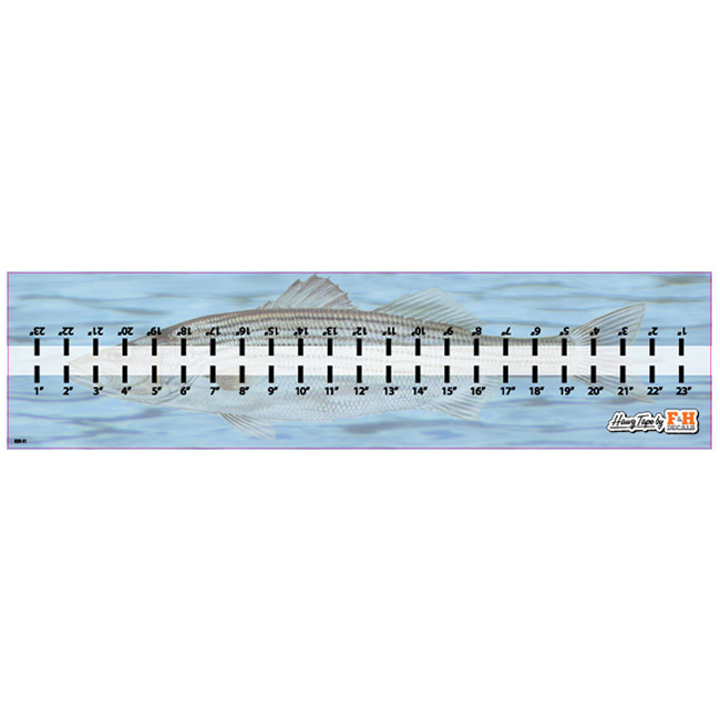 F&H Decals  Fishing Measuring Tape, Fishing Stickers & Decals