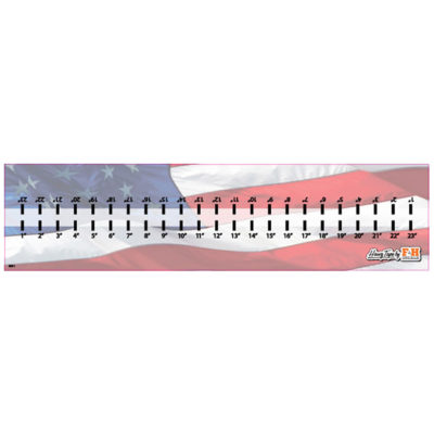 American Flag Hawg Tape Decal